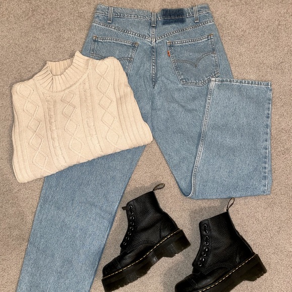 Levi’s 550 Orange Tab Relaxed Fit Men’s 31x30 (Women’s Size 29) - Picture 5 of 13